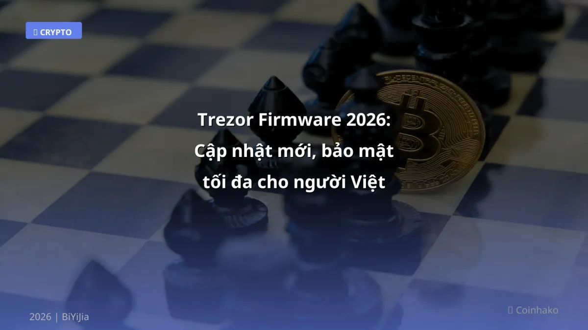 Trezor Firmware 2026: Cập nhật mới, bảo mật tối đa cho người Việt