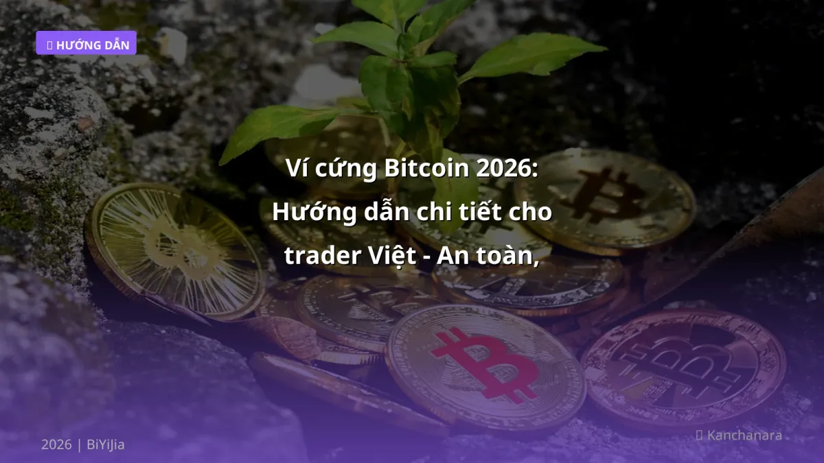 Ví cứng Bitcoin 2026: Hướng dẫn chi tiết cho trader Việt - An toàn, giảm phí, rút VND nhanh