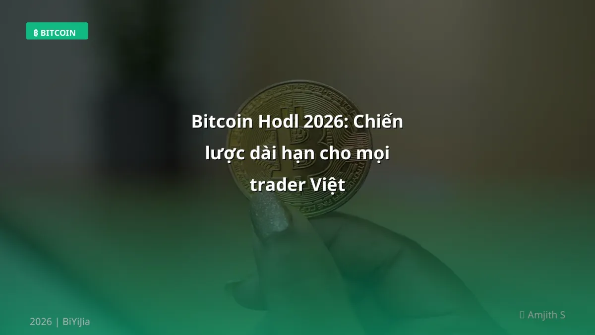 Bitcoin Hodl 2026: Chiến lược dài hạn cho mọi trader Việt