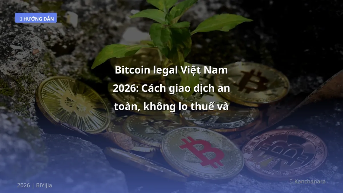 Bitcoin legal Việt Nam 2026: Cách giao dịch an toàn, không lo thuế và rủi ro