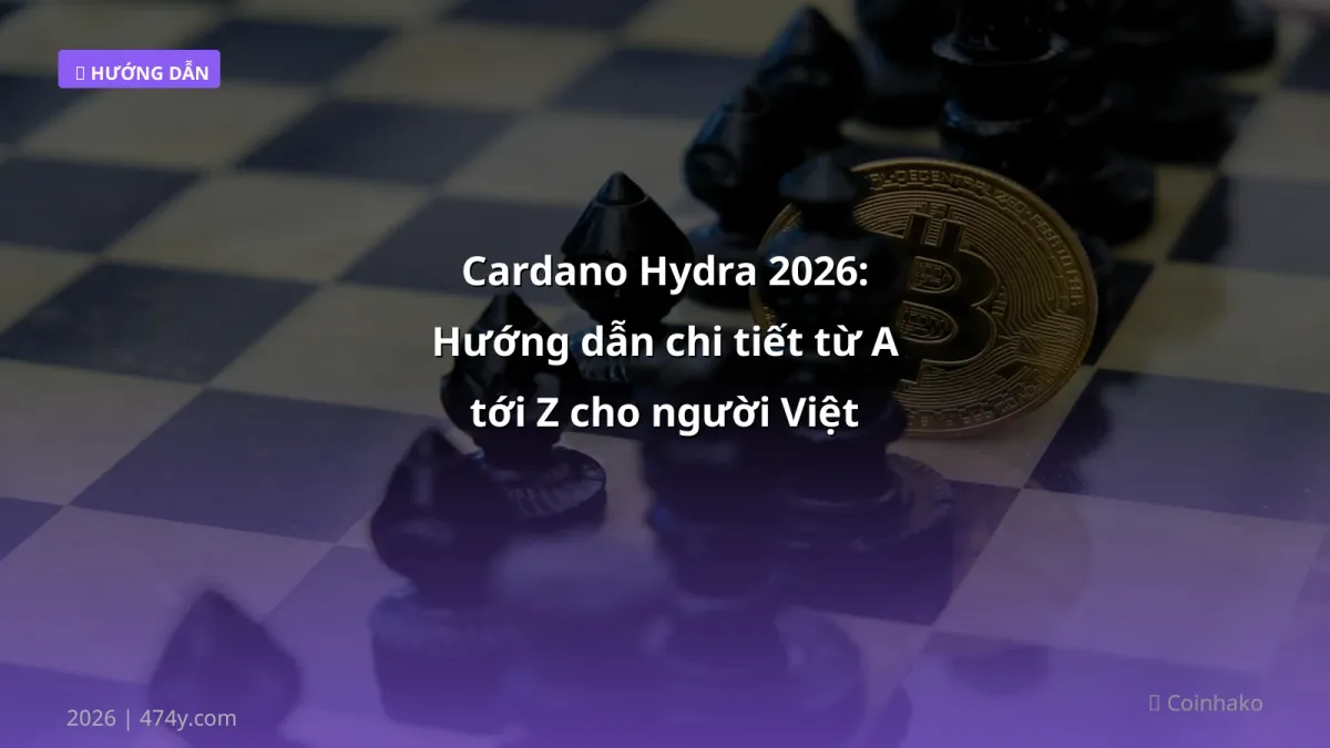 Cardano Hydra 2026: Hướng dẫn chi tiết từ A tới Z cho người Việt