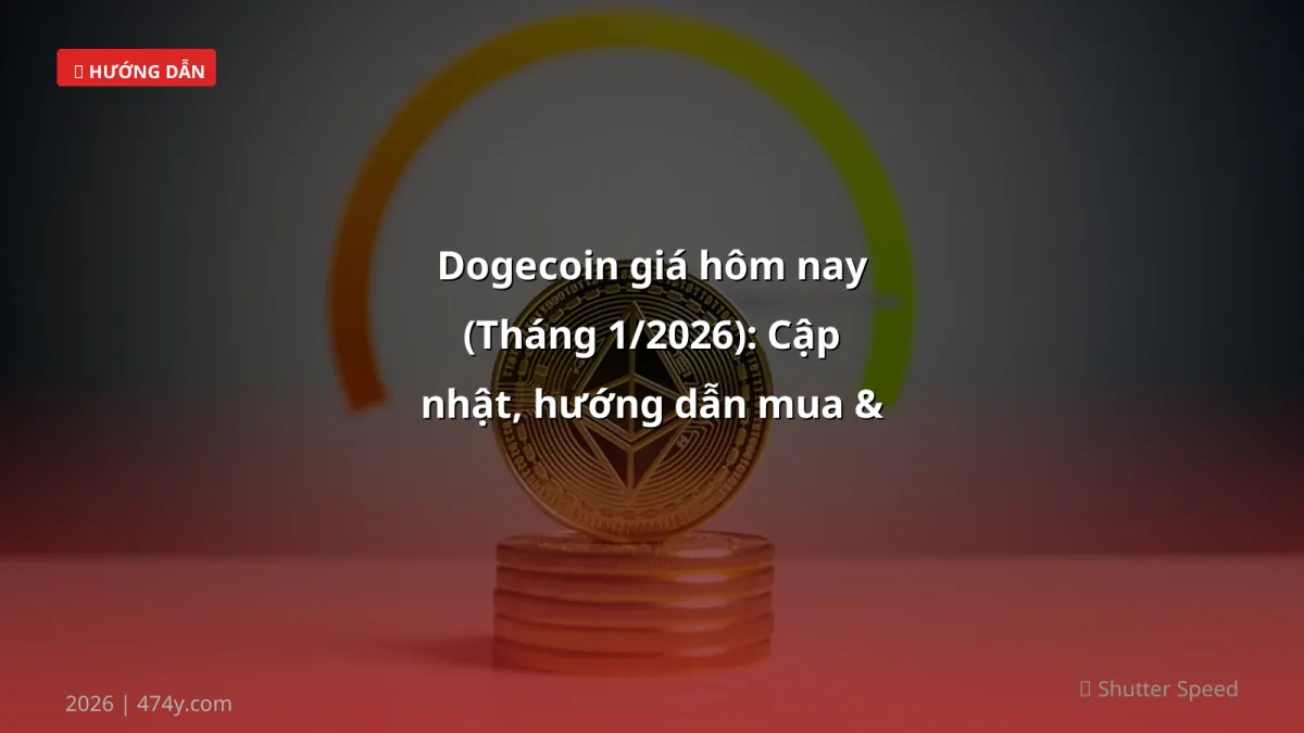 Dogecoin giá hôm nay (Tháng 1/2026): Cập nhật, hướng dẫn mua & rủi ro