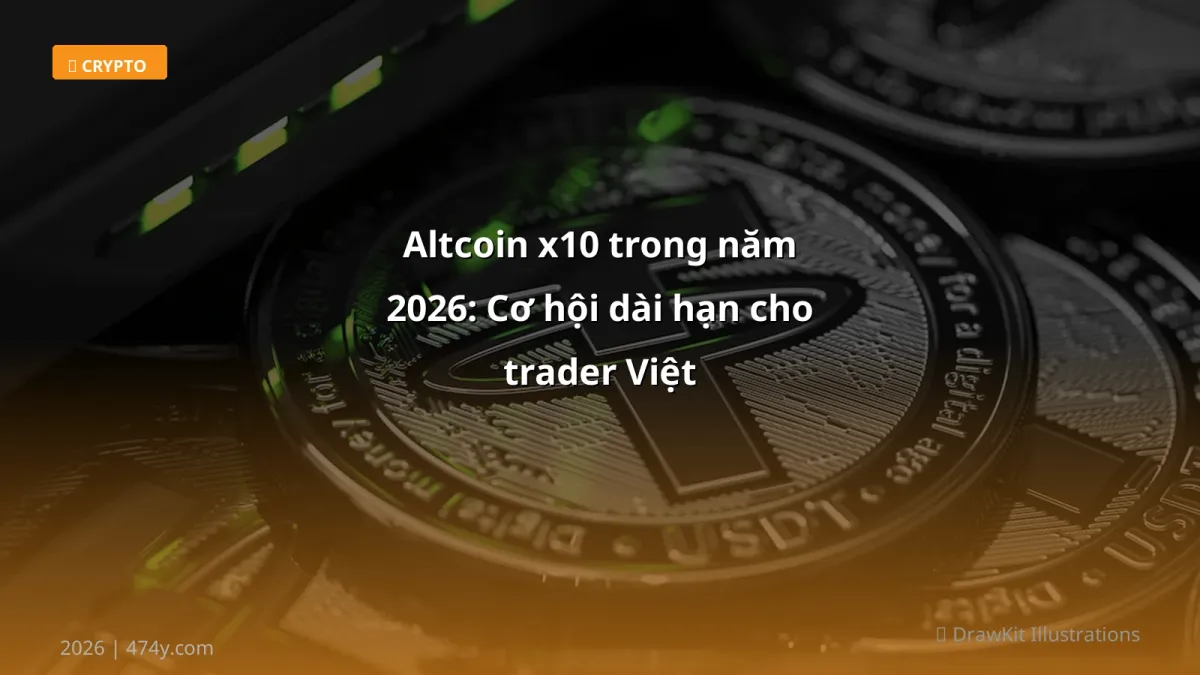 Altcoin x10 trong năm 2026: Cơ hội dài hạn cho trader Việt