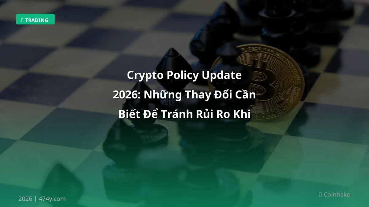 Crypto Policy Update 2026: Những Thay Đổi Cần Biết Để Tránh Rủi Ro Khi Giao Dịch