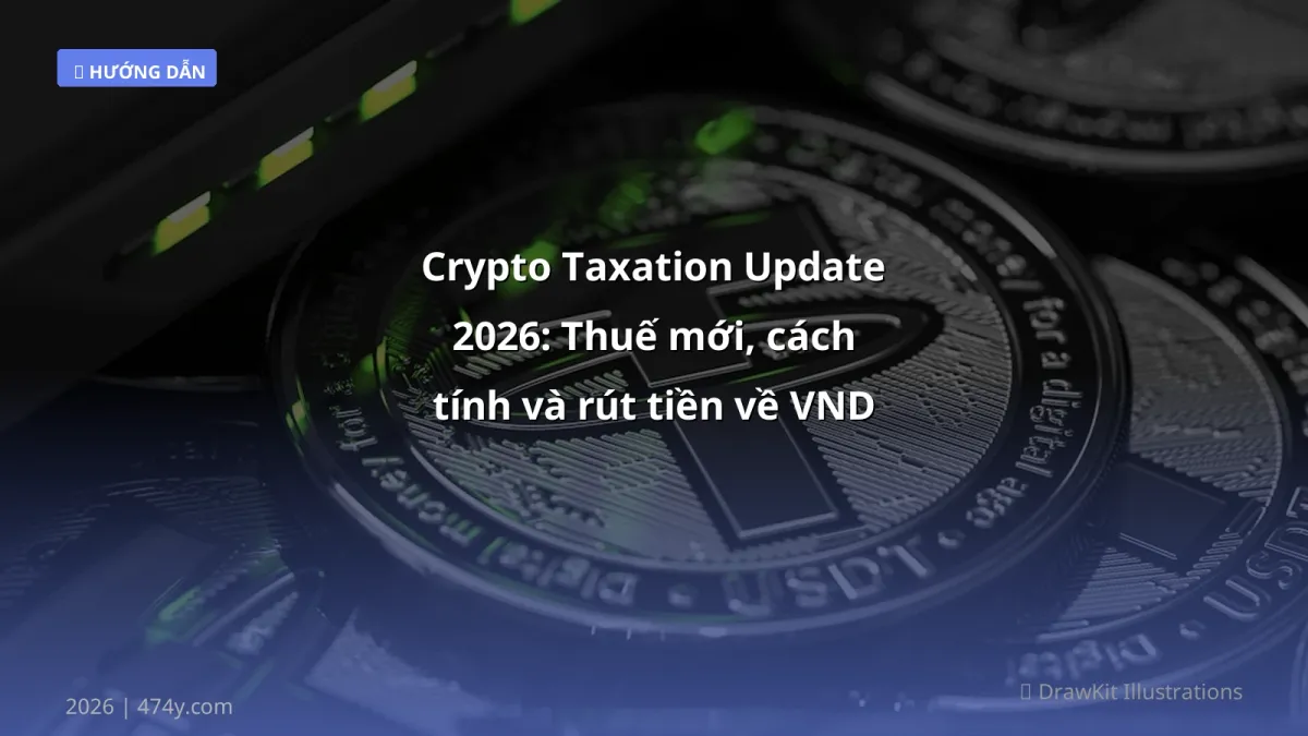 Crypto Taxation Update 2026: Thuế mới, cách tính và rút tiền về VND