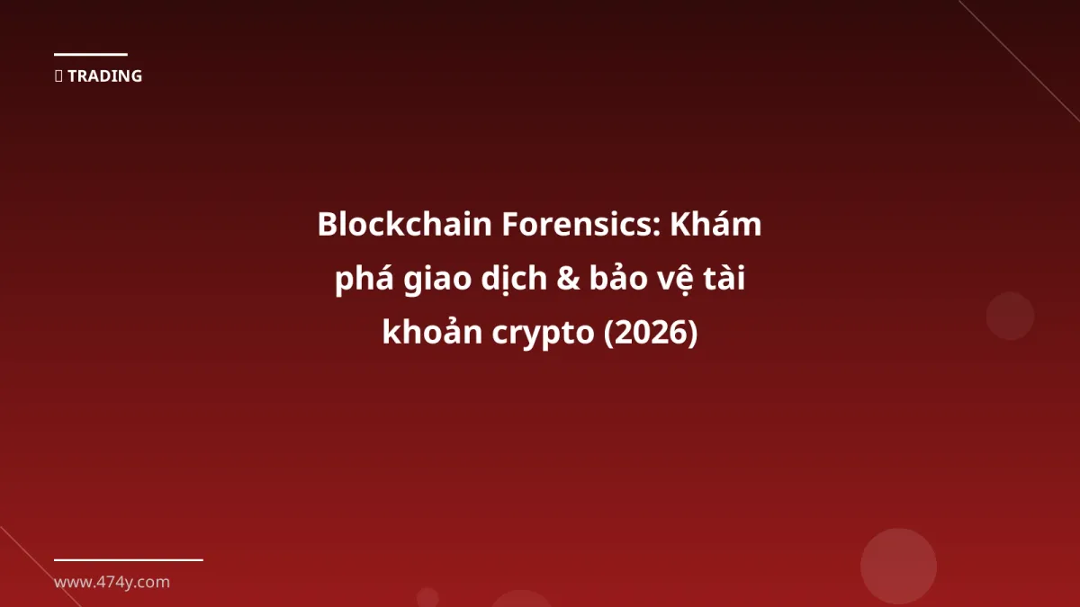 Blockchain Forensics: Khám phá giao dịch & bảo vệ tài khoản crypto (2026)
