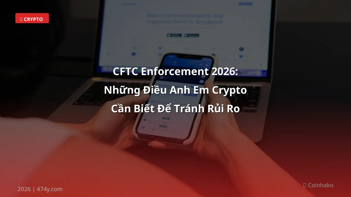 CFTC Enforcement 2026: Những Điều Anh Em Crypto Cần Biết Để Tránh Rủi Ro