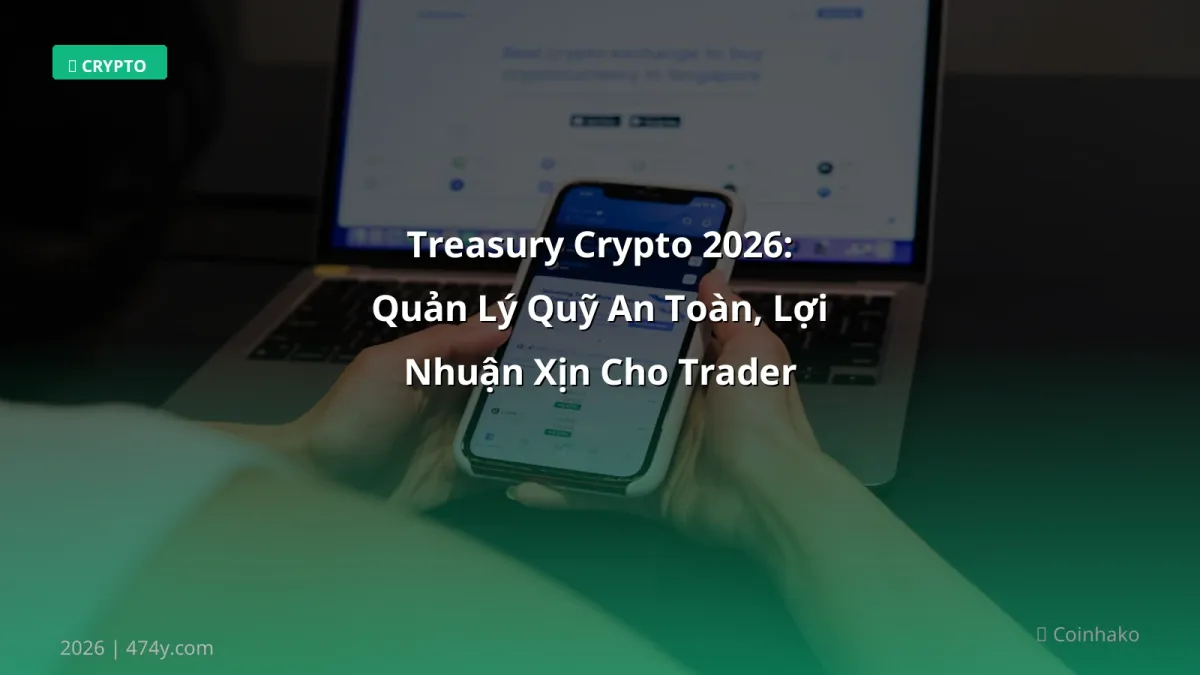 Treasury Crypto 2026: Quản Lý Quỹ An Toàn, Lợi Nhuận Xịn Cho Trader Việt