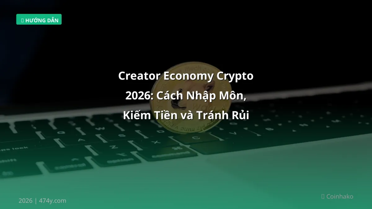 Creator Economy Crypto 2026: Cách Nhập Môn, Kiếm Tiền và Tránh Rủi Ro