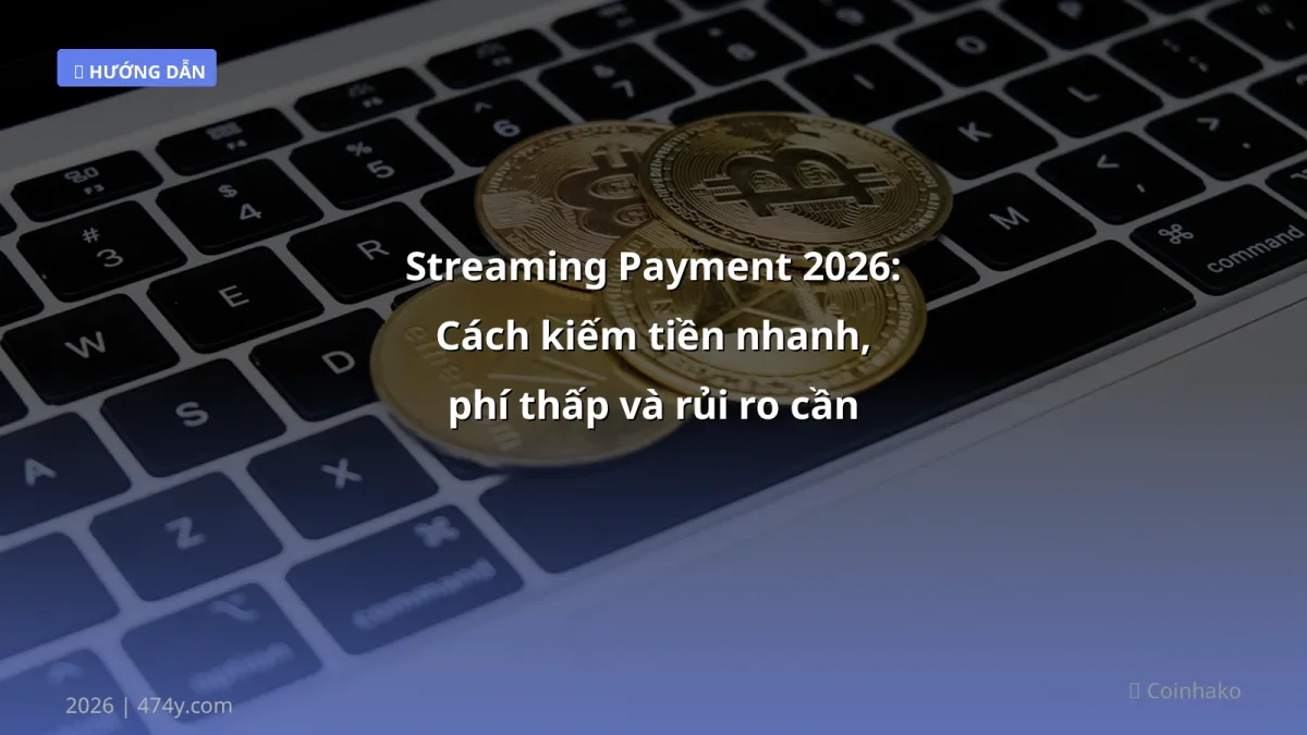 Streaming Payment 2026: Cách kiếm tiền nhanh, phí thấp và rủi ro cần biết