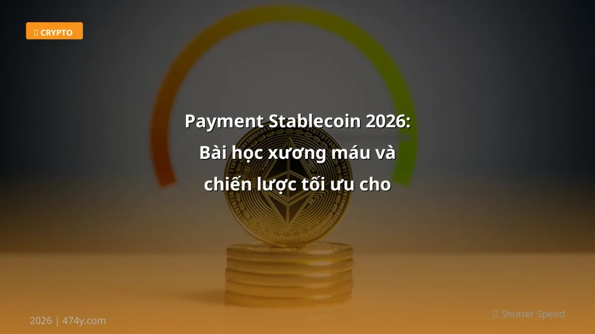 Payment Stablecoin 2026: Bài học xương máu và chiến lược tối ưu cho trader Việt