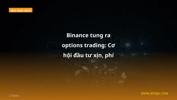 Binance tung ra options trading: Cơ hội đầu tư xịn, phí siêu thấp