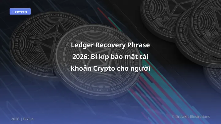 Infographic ledger recovery phrase 2026: bí kíp bảo mật tài khoản crypto cho người mới - Thông tin quan trọng cho trader Việt