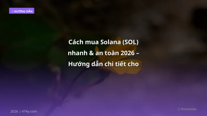 Infographic cách mua solana (sol) nhanh & an toàn 2026 – hướng dẫn chi tiết cho trader việt - Thông tin quan trọng cho trader