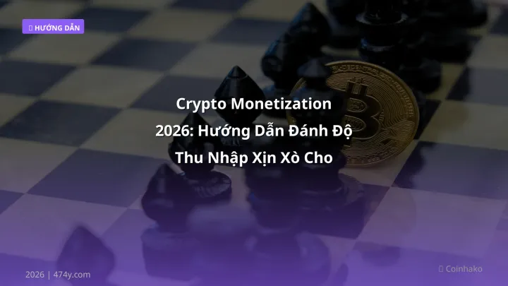 Crypto Monetization 2026: Hướng Dẫn Đánh Độ Thu Nhập Xịn Xò Cho Người Mới - Hướng dẫn chi tiết 2026 | 474y.com