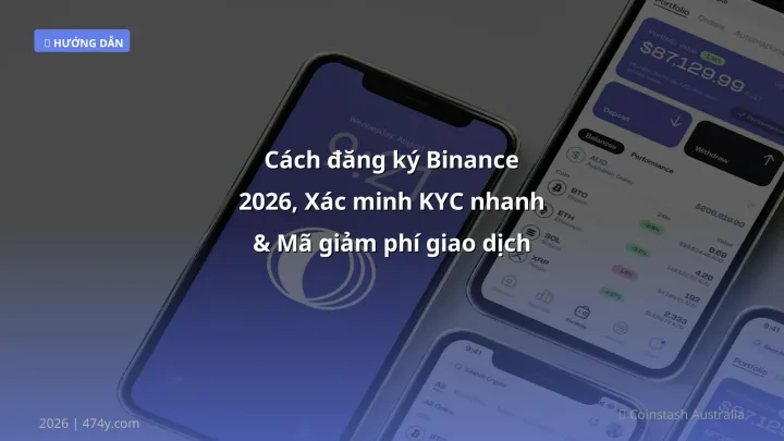 Infographic cách đăng ký binance 2026, xác minh kyc nhanh & mã giảm phí giao dịch - hướng dẫn chi tiết cho người việt - Thông