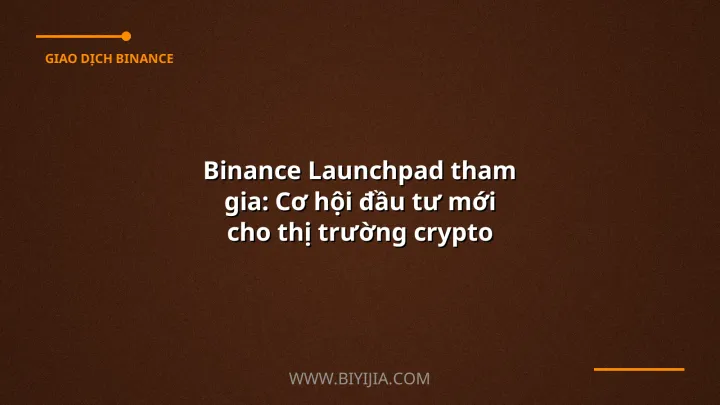 Binance Launchpad tham gia: Cơ hội đầu tư mới cho thị trường crypto Việt